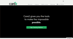 Desktop Screenshot of care2.com