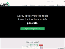 Tablet Screenshot of care2.com